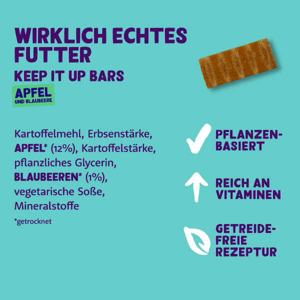 Edgard & Cooper Powerriegel Apfel Info