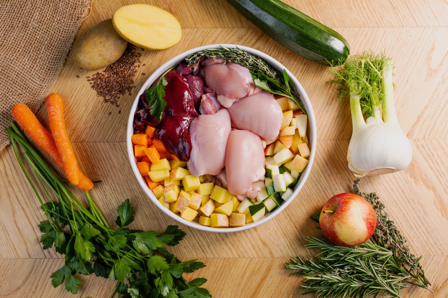 Dosenfleisch-Menü HUHN