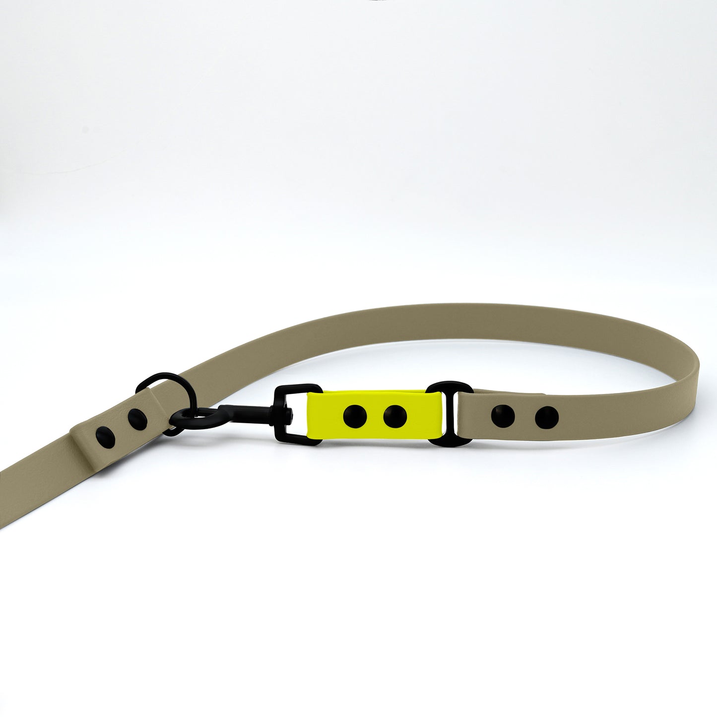 Biothane Hundeleine beige und gelb