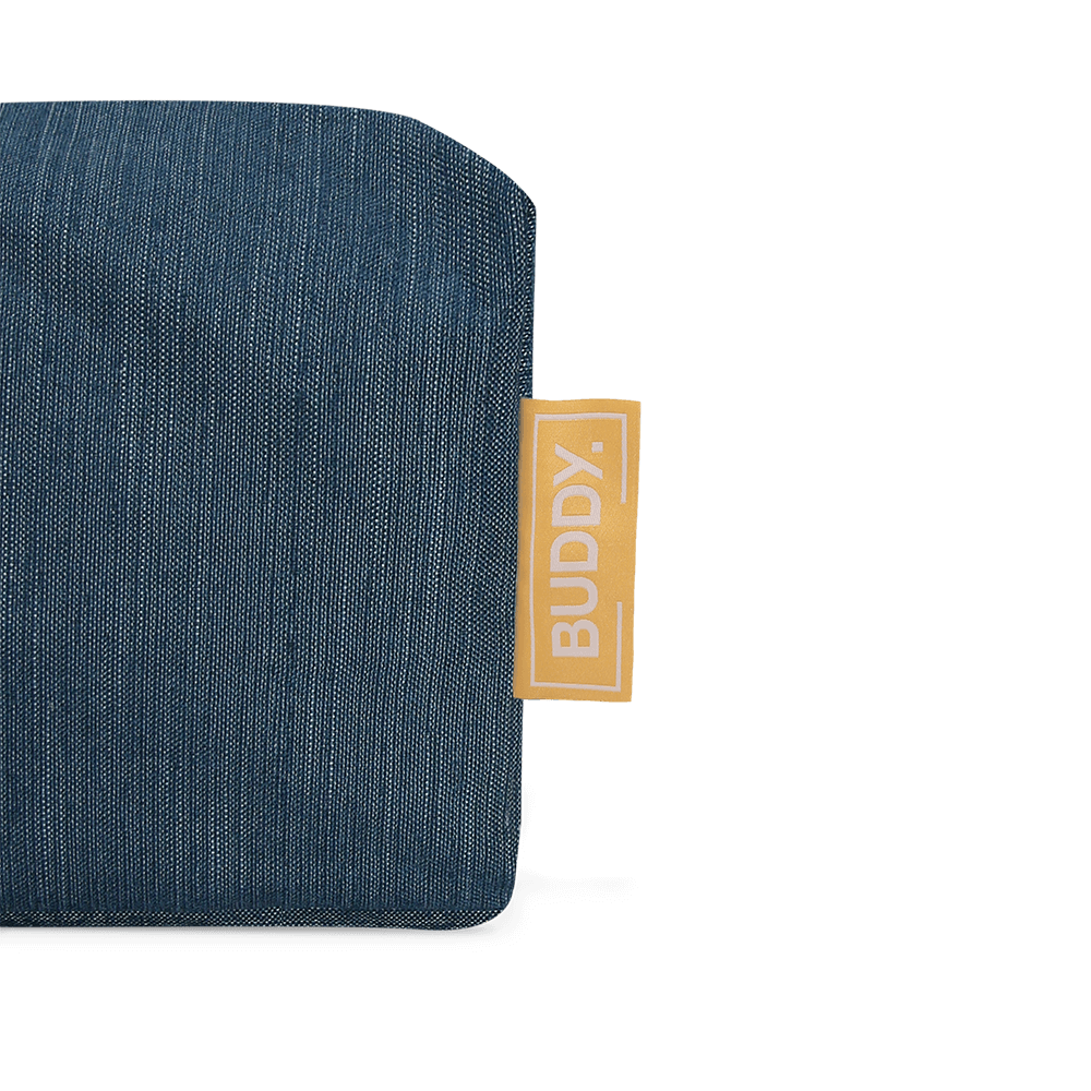 BUDDY Hundebett blau Detail