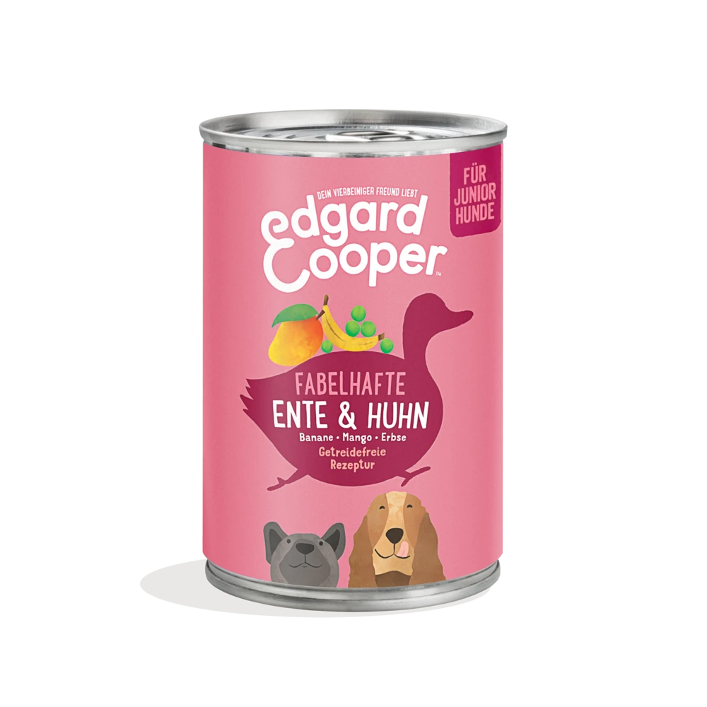 Edgard Cooper Nassfutter Ente & Huhn Welpen