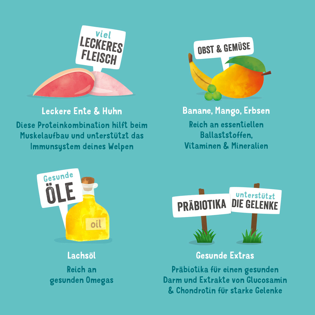 Edgard Cooper Nassfutter Ente & Huhn Zutaten