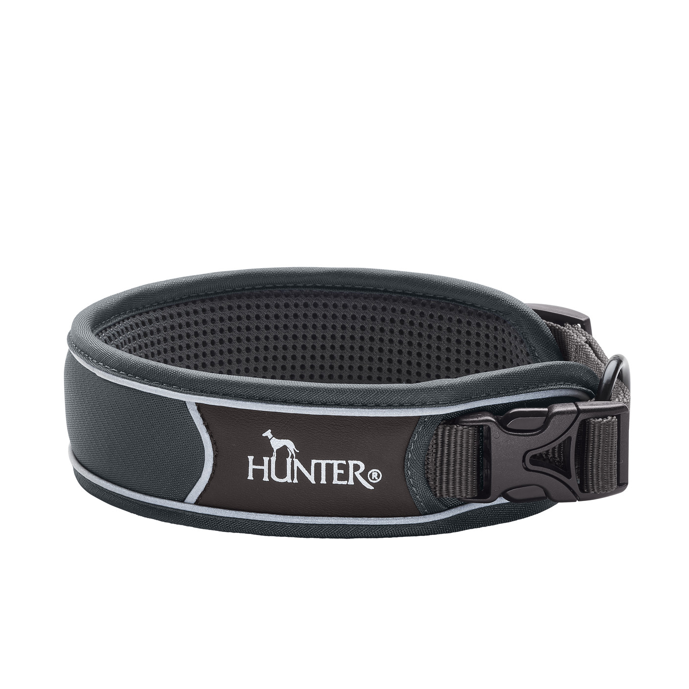 Hundehalsband "Divo" | grau/grau
