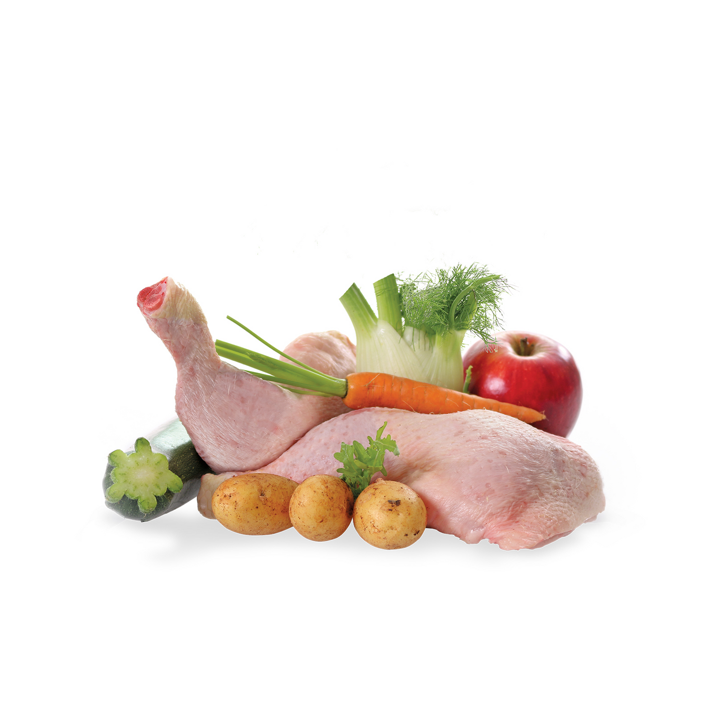 Lakefields Trockenfutter HUHN Zutaten