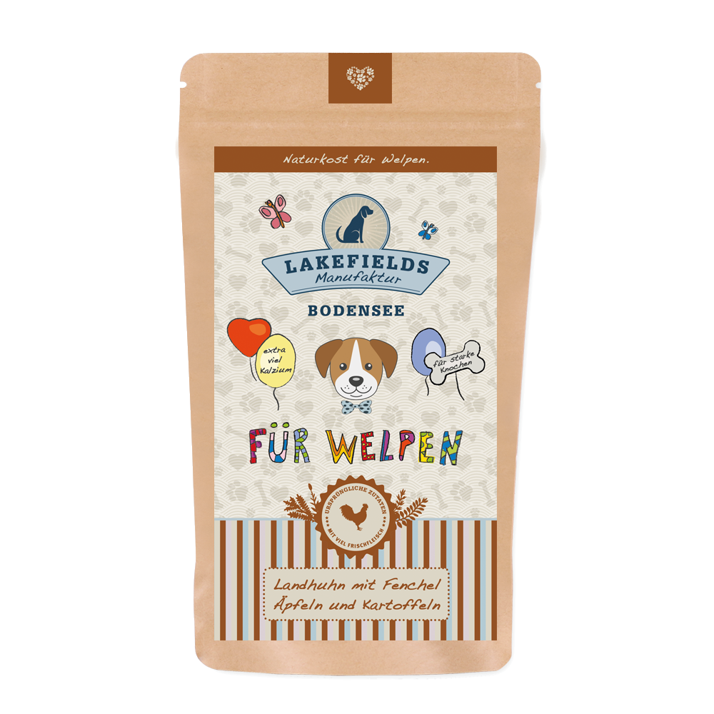 Lakefields Trockenfleisch-Menü Huhn 150g