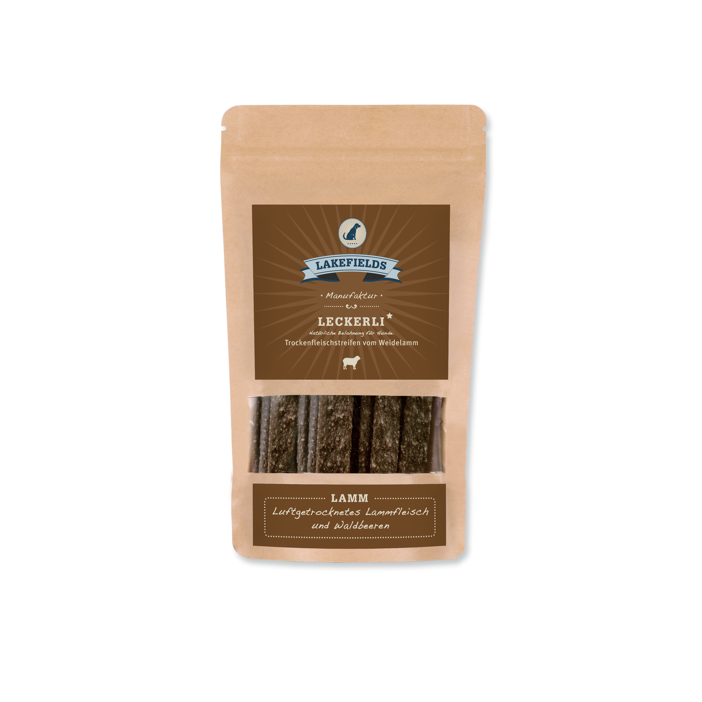 Lakefields Trockenfleisch-Streifen vom Lamm