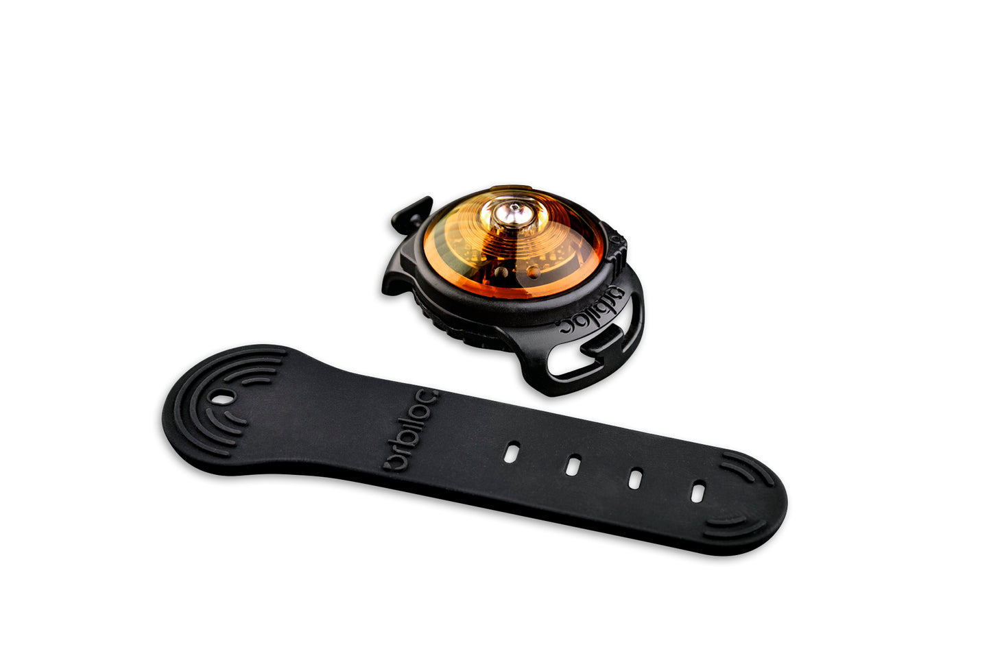 Orbiloc Dog Dual Amber mit Band