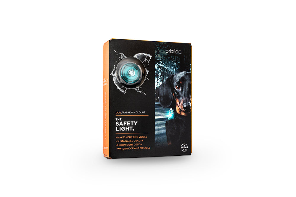 Orbiloc Sicherheitslicht Dog dual türkis Packung