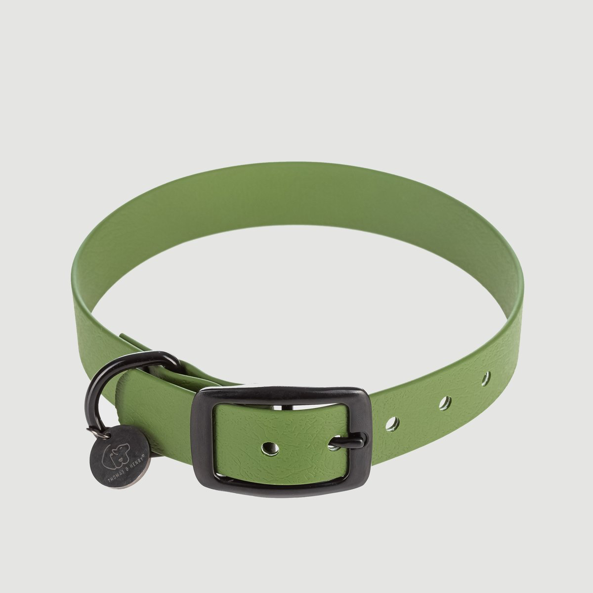 Biothane Hundehalsband olive