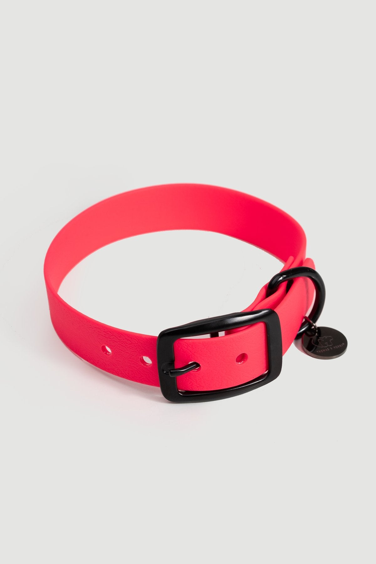 Biothane Set Halsband und Leine in pink von Thomas & Henry Halsband