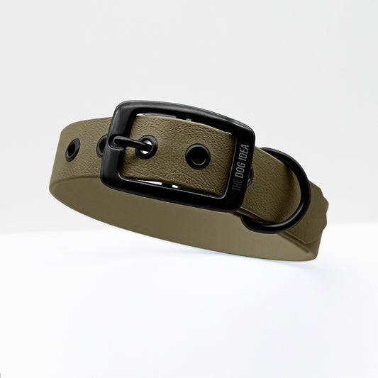 Biothane Hundehalsband Khaki