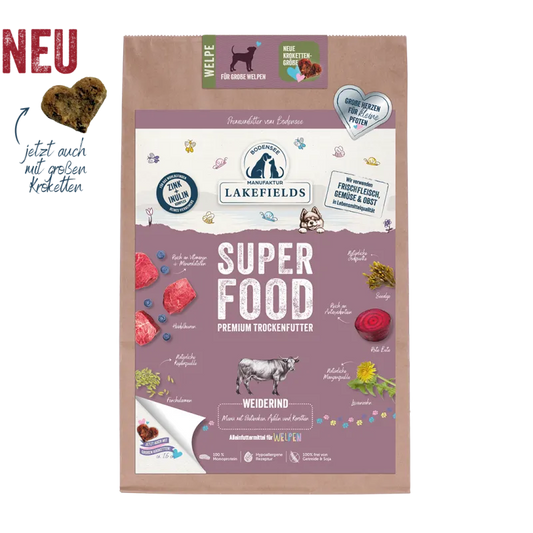 SUPERFOOD Komplettmenü RIND | grosse Welpen