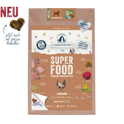 SUPERFOOD Komplettmenü HUHN | grosse Welpen