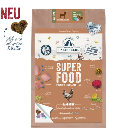 SUPERFOOD Komplettmenü HUHN | grosse Welpen