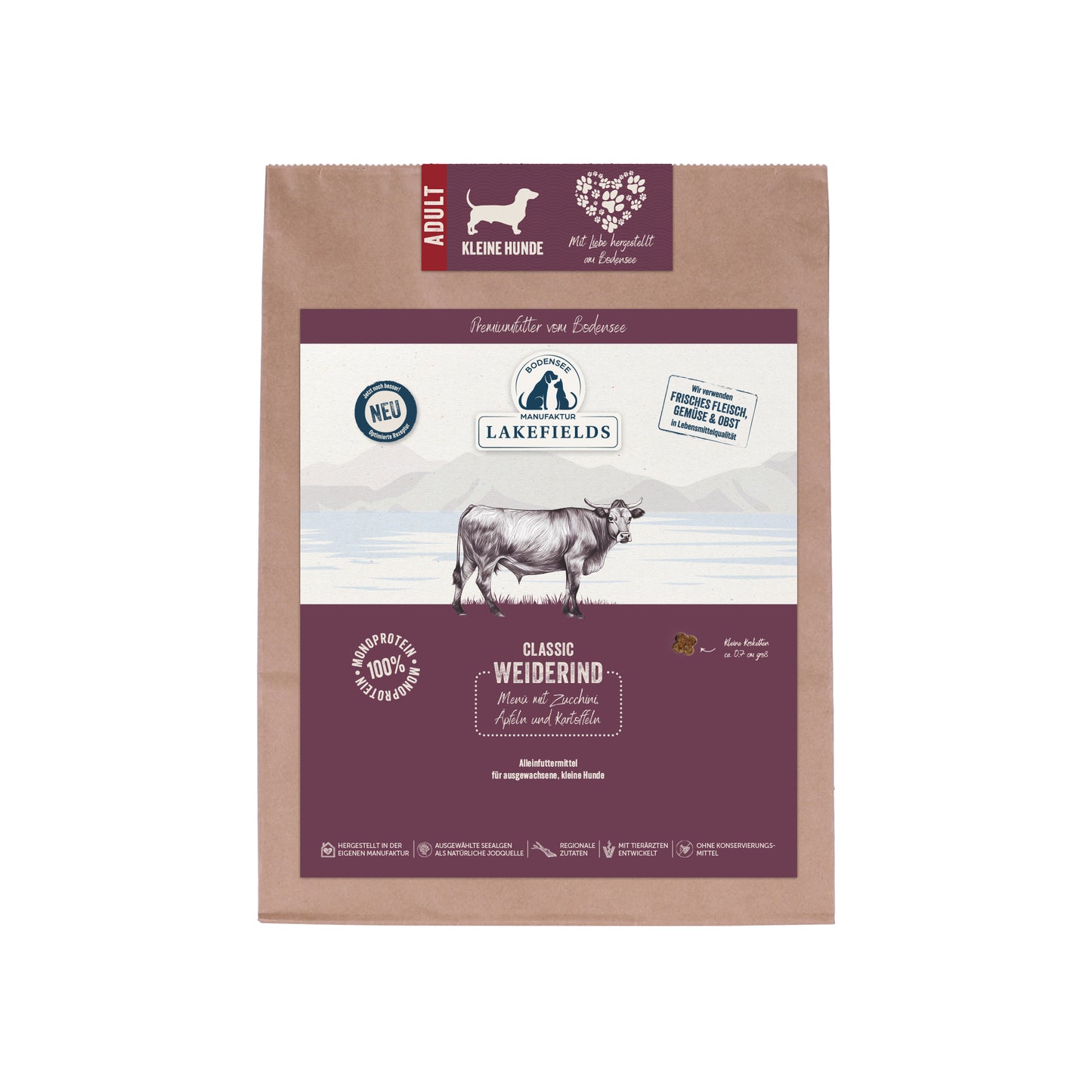 Trockenfutter-Menü RIND | kleine Hunde