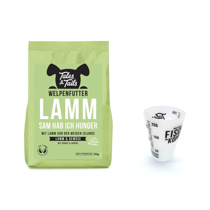 Trockenfutter Lamm | für Welpen mit gratis Messbecher
