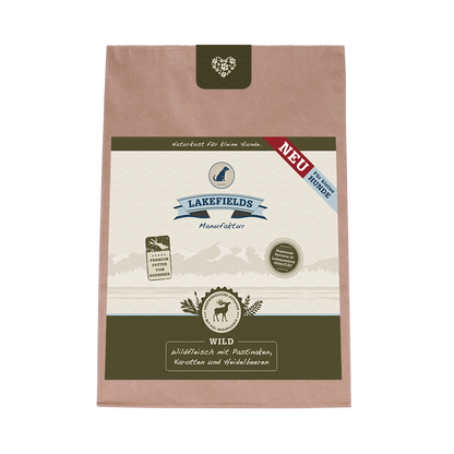 Lakefields Trockenfutter Wild kleine Hunde 1 kg