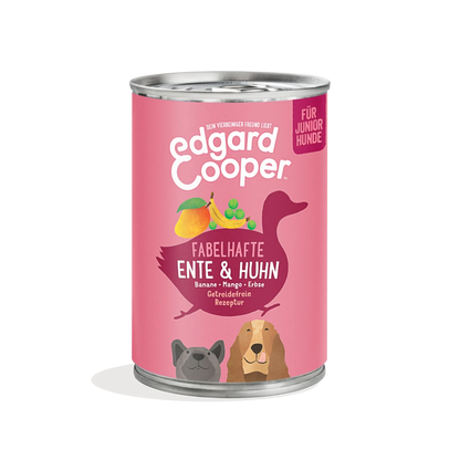 Edgard Cooper Nassfutter Ente & Huhn Welpen