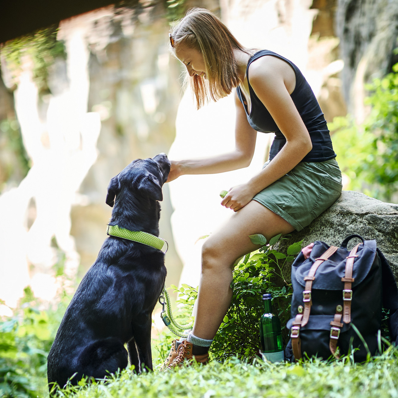 Hundehalsband "Hilo" | limette
