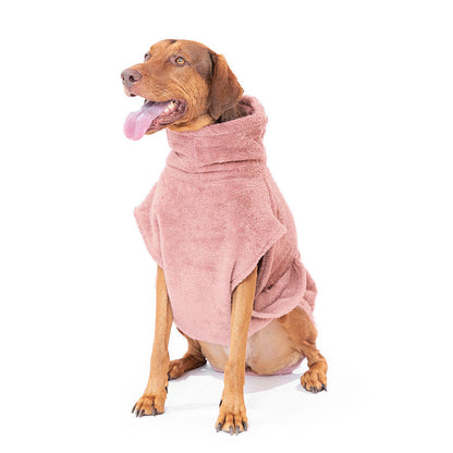 Hundebademantel Pink Größe L