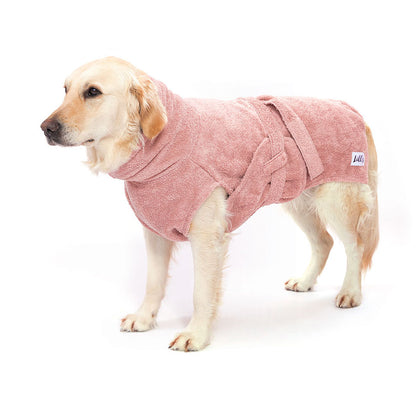 Hundebademantel Pink Größe M