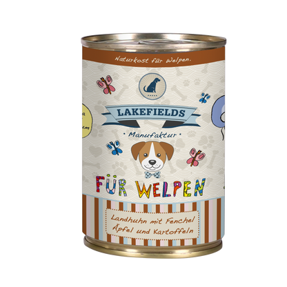 LAKEFIELDS Dosenfleischmenue Huhn Welpen 400 Gramm