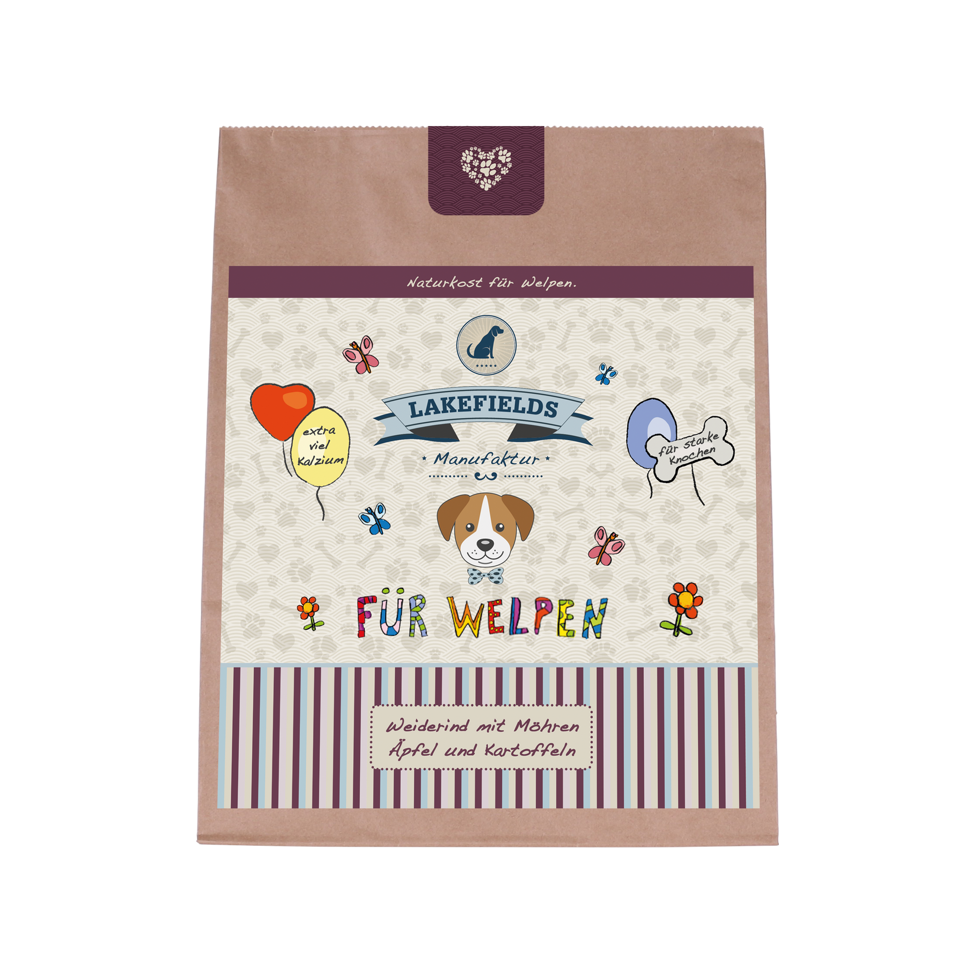 Lakefields Trockenfutter Rind Welpen 2.5 kg