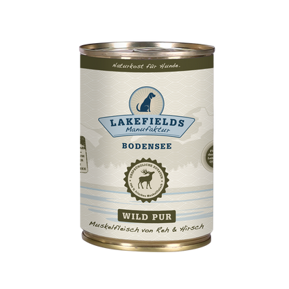 Lakefields Hundefutter Nassfutter Ergänzungsfutter Wild PUR