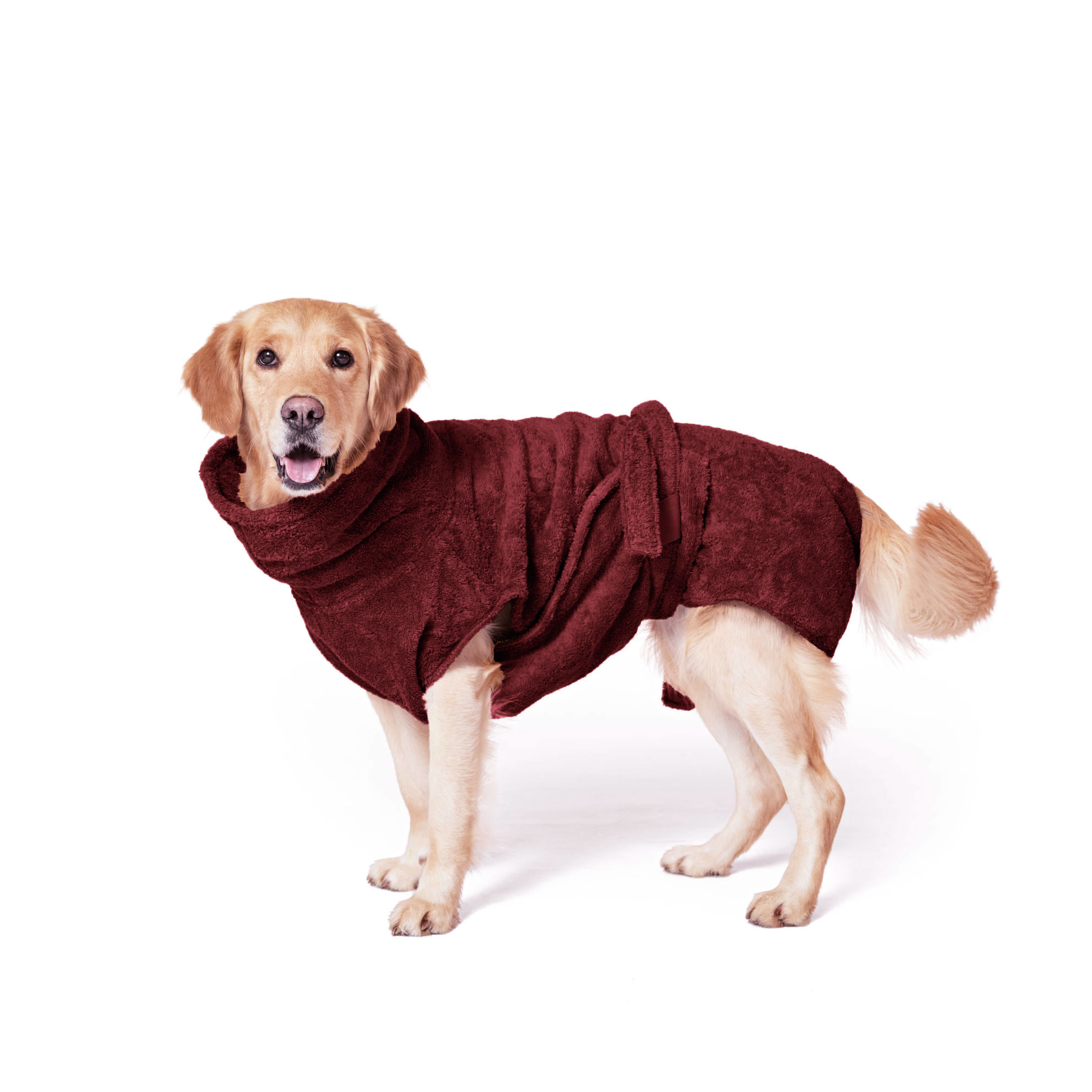 Lills Hundebademantel Cranberry 