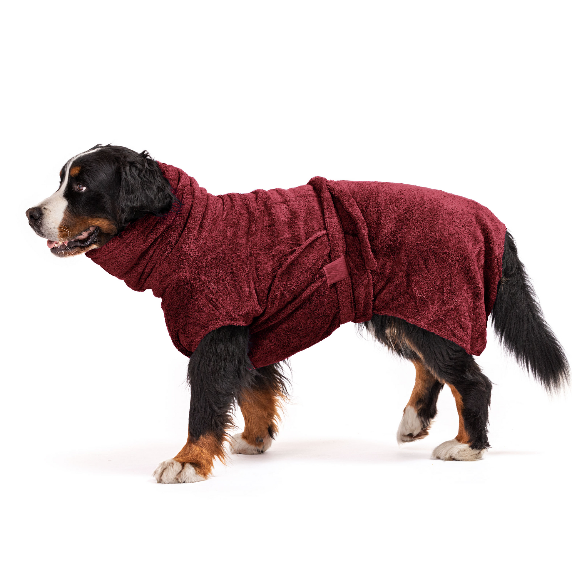 Lills Hundebademantel Cranberry 