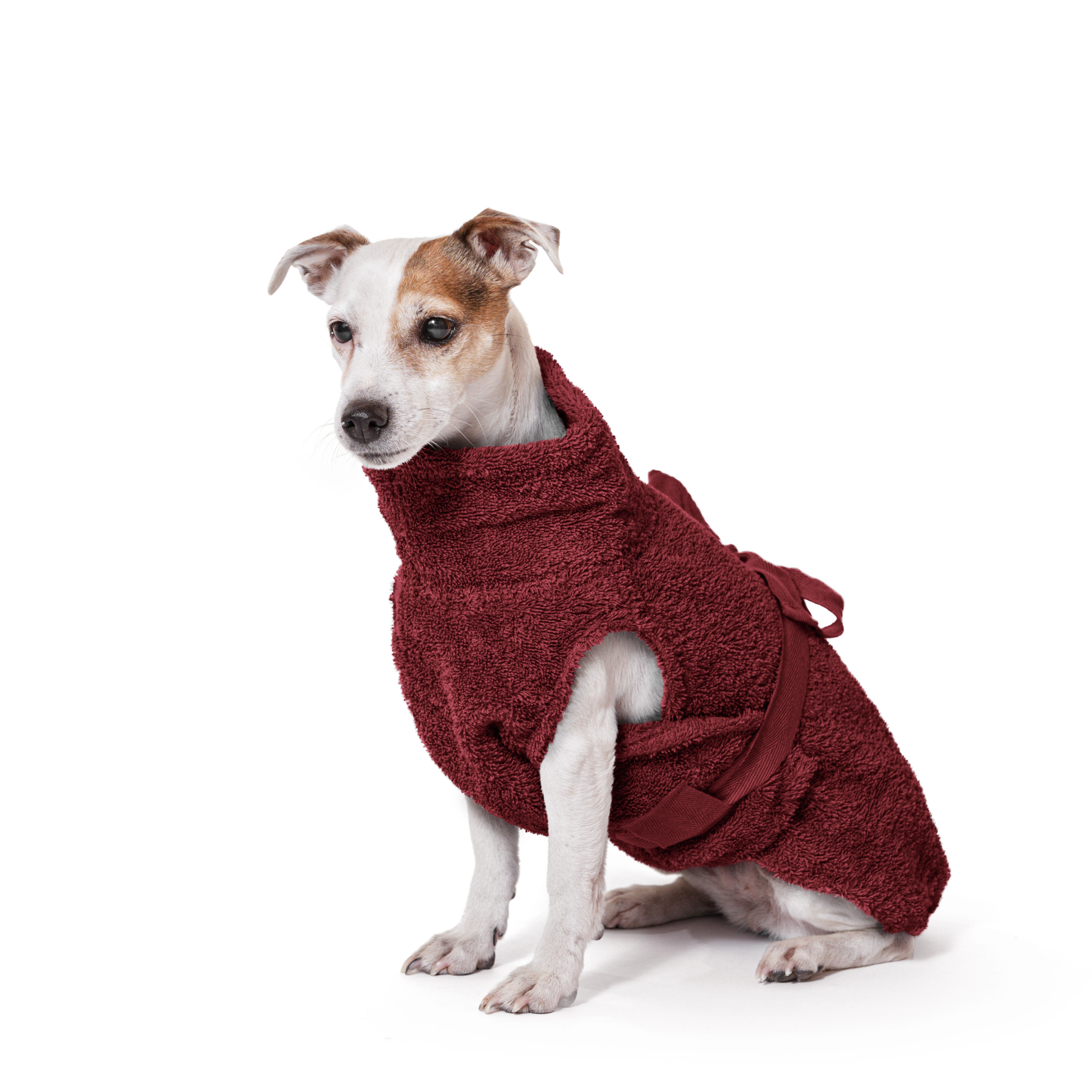 Lills Hundebademantel Cranberry 