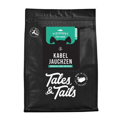 Tales & Tails Kabeljau Fischhaut Hundesnack Packung
