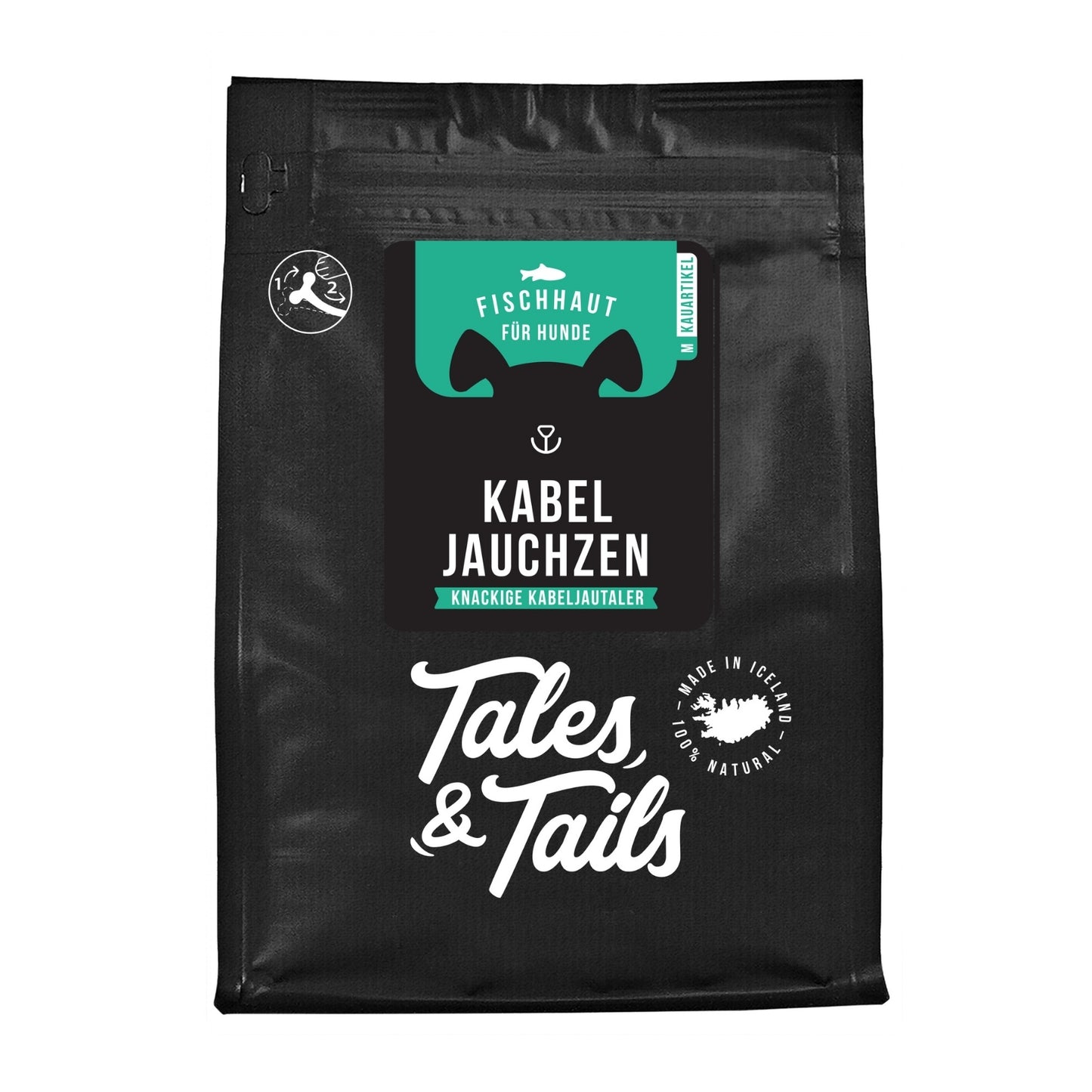 Tales & Tails Kabeljau Fischhaut Hundesnack Packung