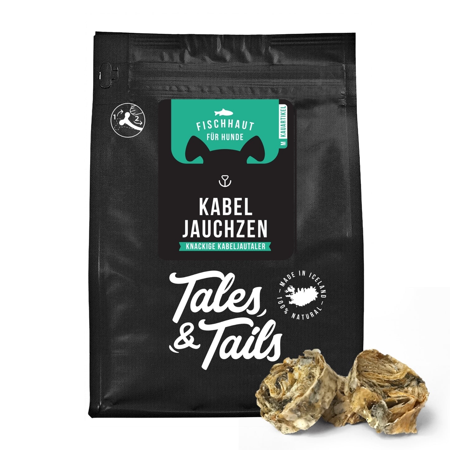 Tales & Tails Kabeljau Fischhaut Hundesnack