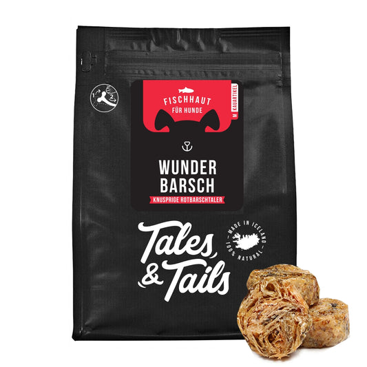 Tales & Tails Rotbarsch Fischhaut Hundesnack