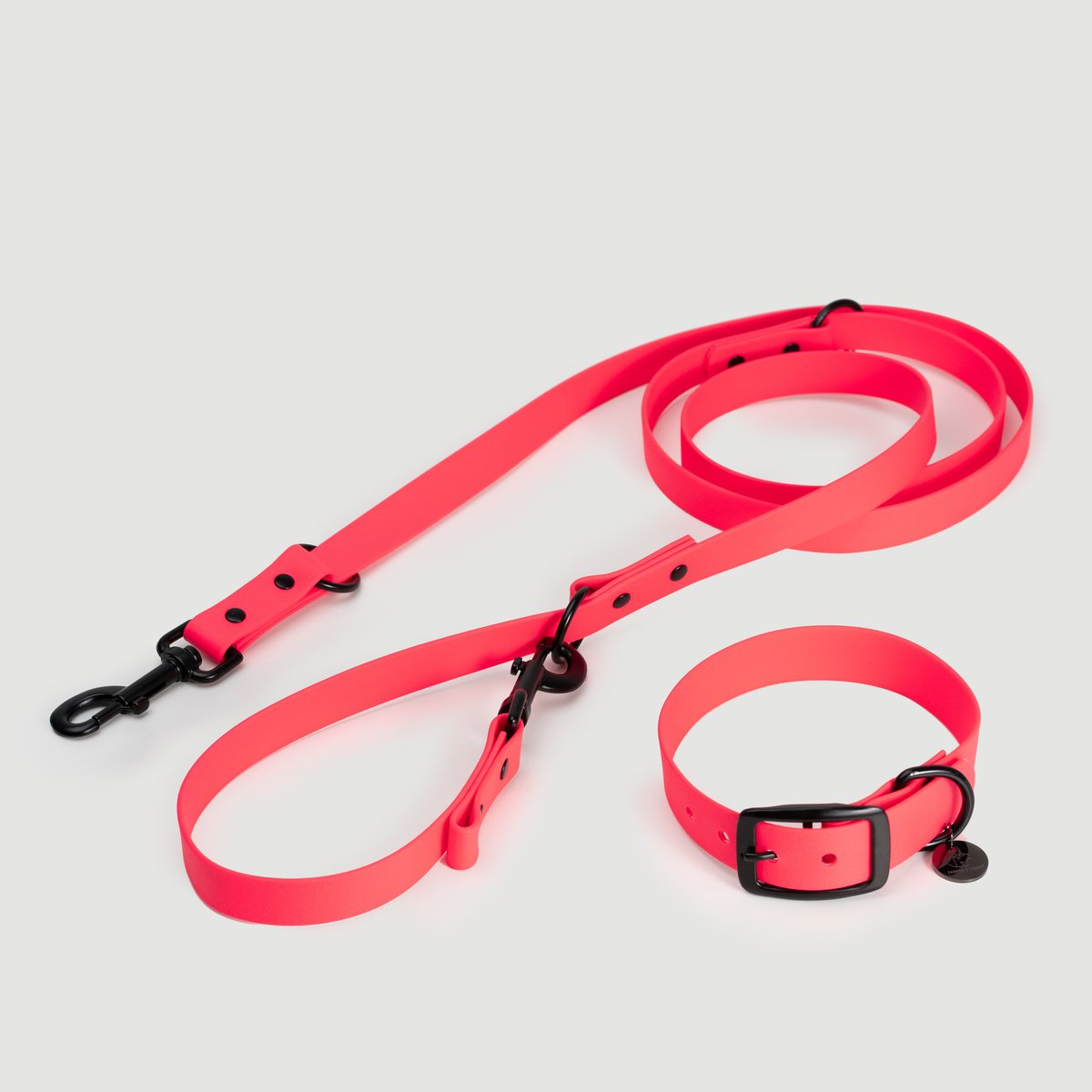 Biothane Set Halsband und Leine in pink von Thomas & Henry