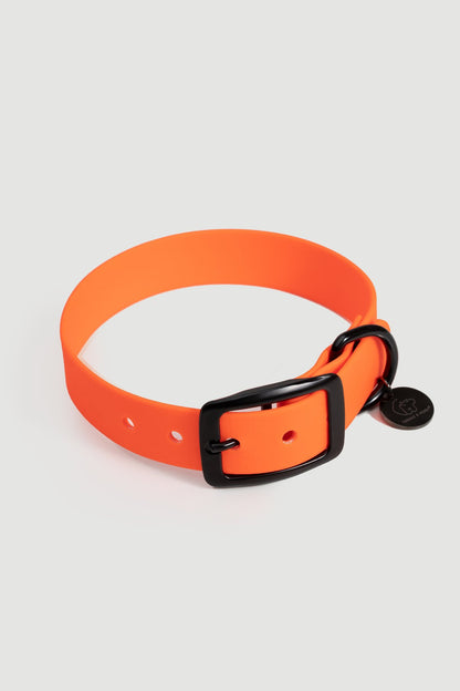 Biothane Set Halsband und Leine in orange von Thomas & Henry Halsband
