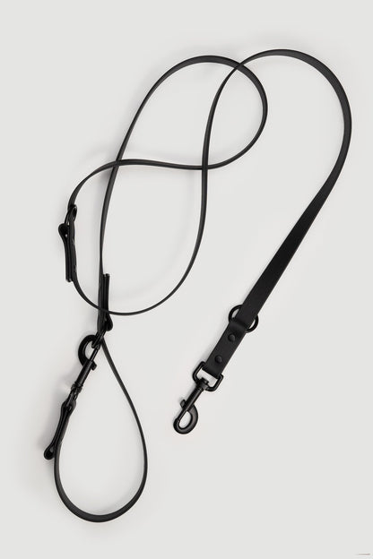 Biothane Set Halsband und Leine in schwarz von Thomas & Henry Leine